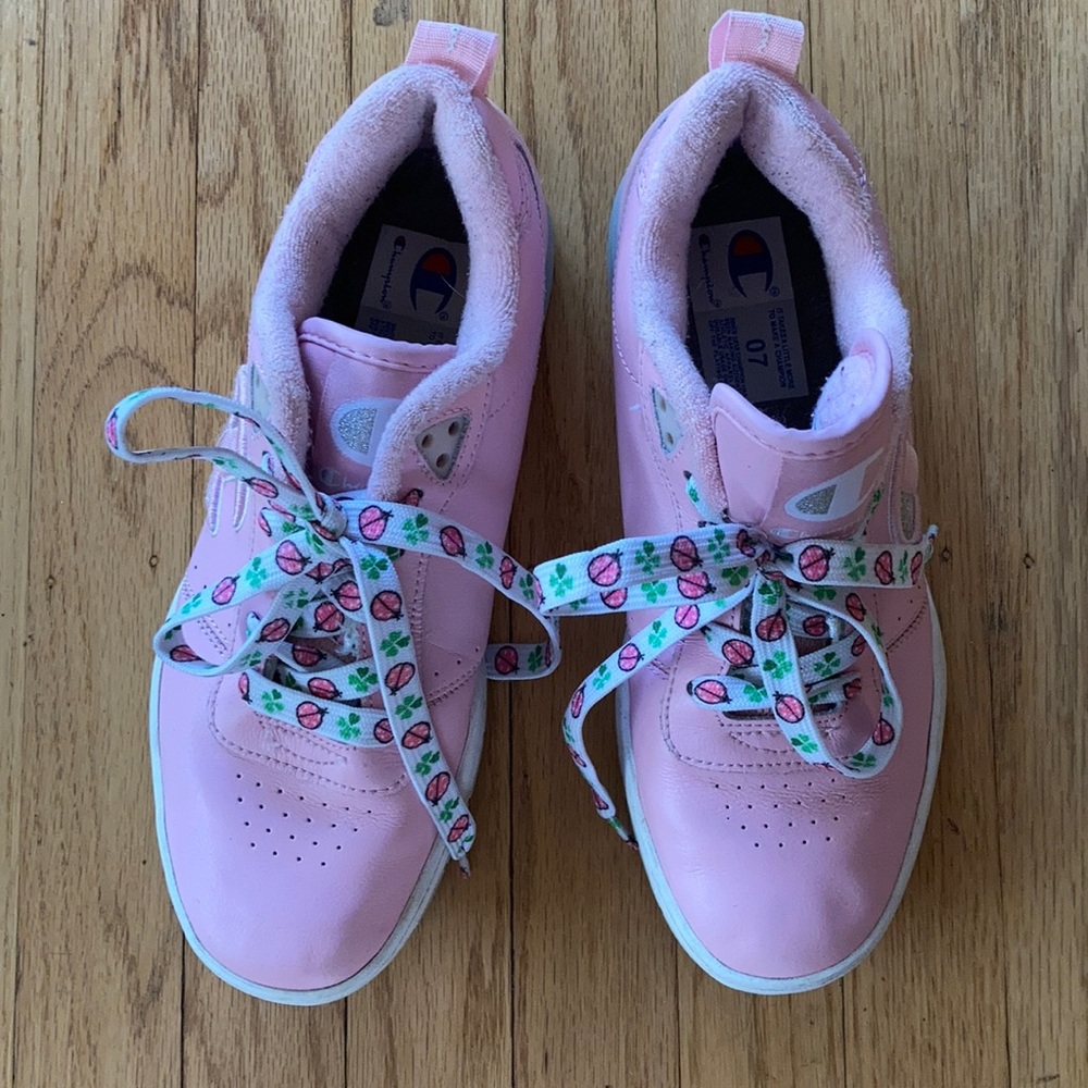 Vintage Champion Baby Pink Champion Court Shoes
